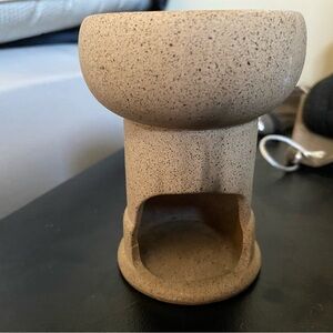 Speckled tan oil warmer